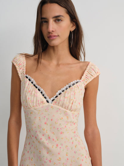 Emmaline Maxi Dress Peach - For Love & Lemons