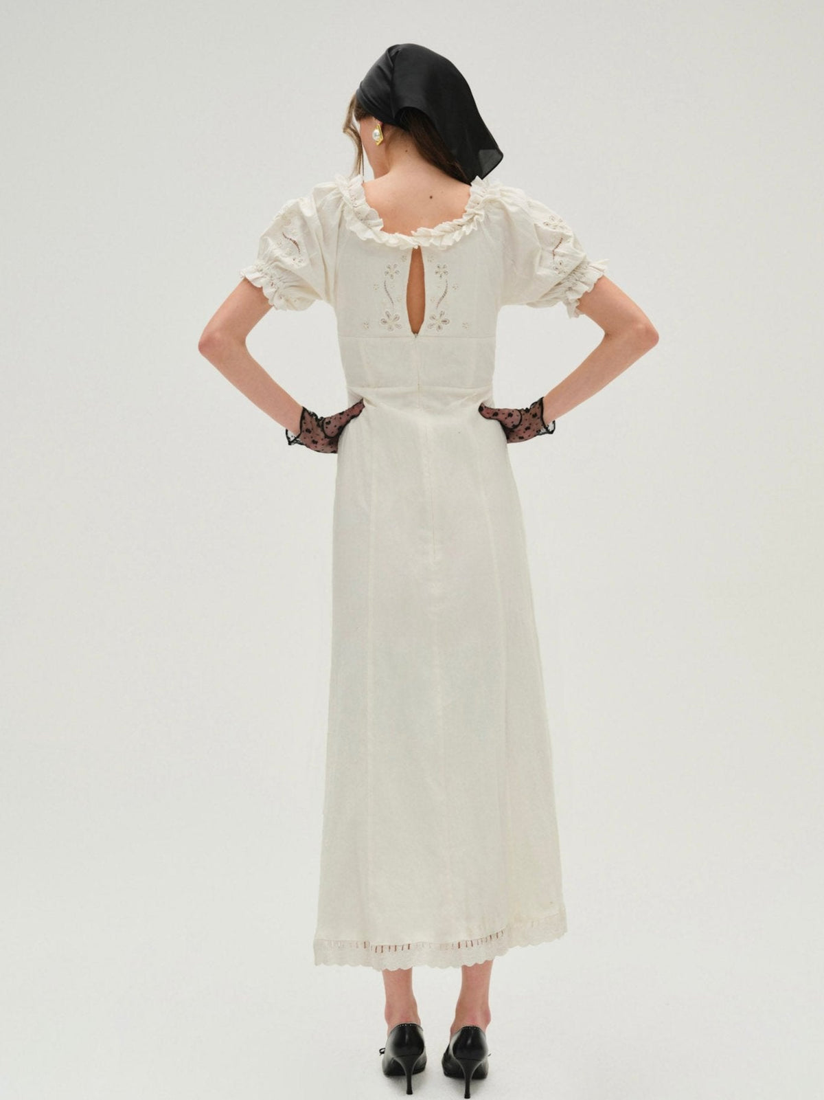 Adelie Midi Dress White - For Love & Lemons