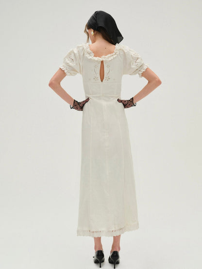 Adelie Midi Dress White - For Love & Lemons