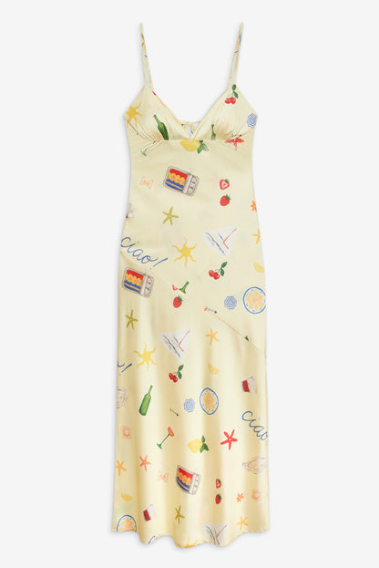 Huda Maxi Dress Yellow - For Love & Lemons