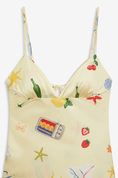 Huda Maxi Dress Yellow - For Love & Lemons
