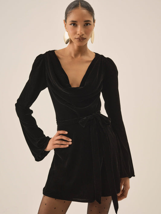 Lucinda Mini Dress Black - For Love & Lemons