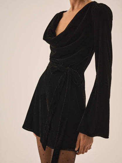 Lucinda Mini Dress Black - For Love & Lemons
