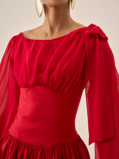 Lucia Mini Dress Red - For Love & Lemons