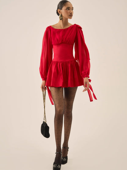 Lucia Mini Dress Red - For Love & Lemons