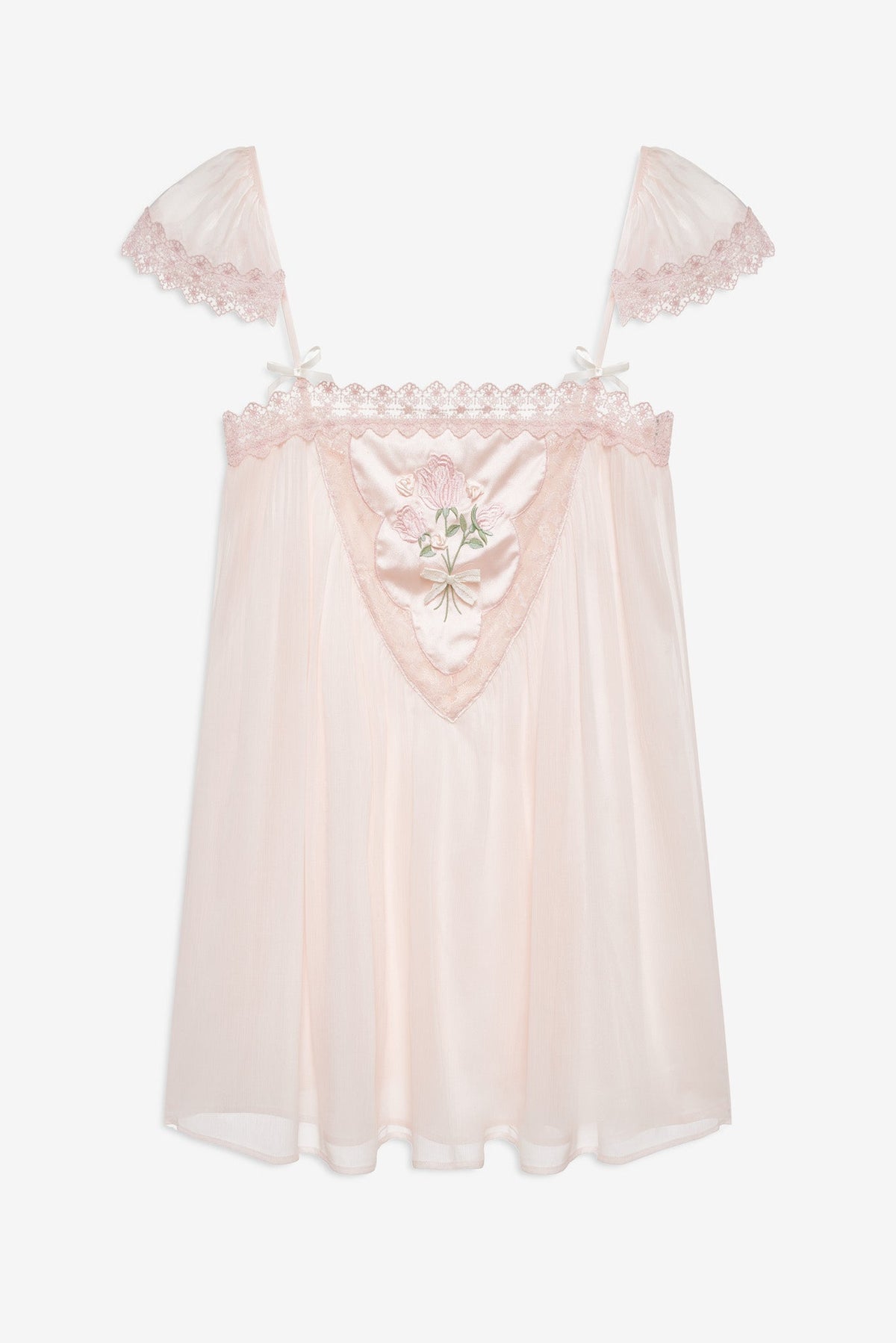 Rae Rose Mini Dress Pink - For Love & Lemons