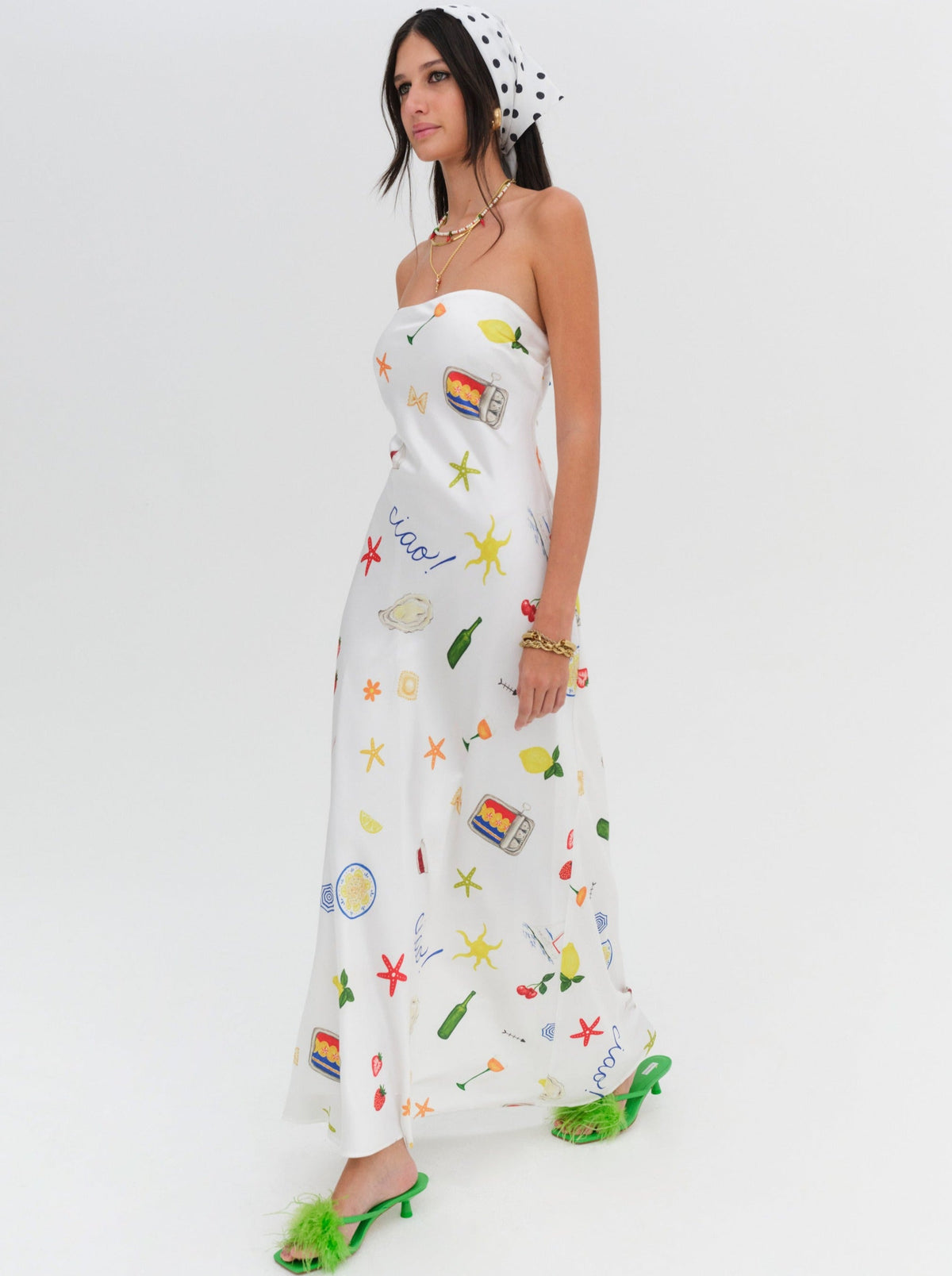 Carla Strapless Maxi Dress Multi - For Love & Lemons