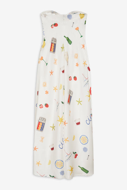 Carla Strapless Maxi Dress Multi - For Love & Lemons