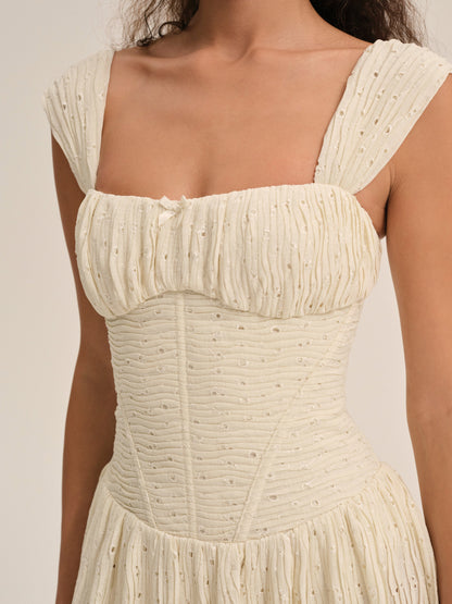 Erika Bustier Maxi Dress Natural - For Love & Lemons