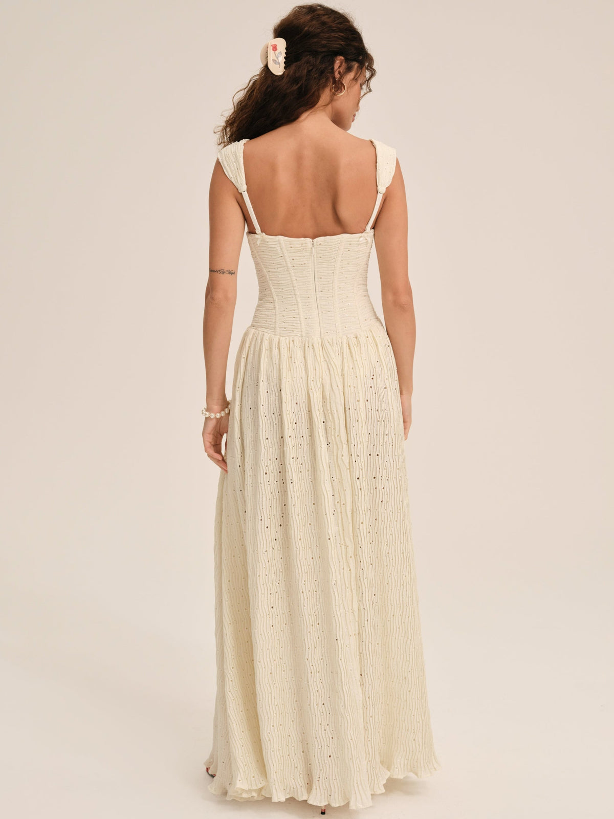 Erika Bustier Maxi Dress Natural - For Love & Lemons