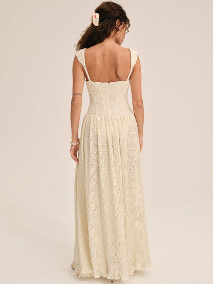 Erika Bustier Maxi Dress Natural - For Love & Lemons