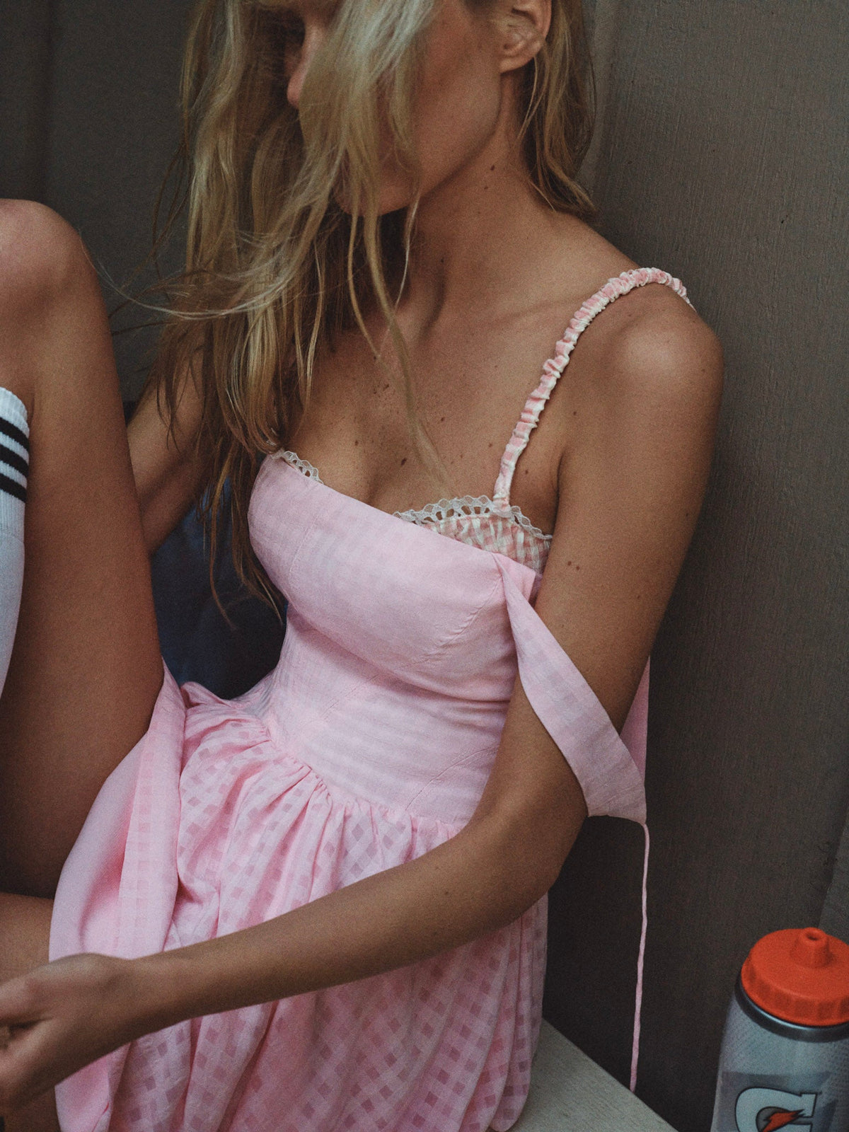 Ginny Gingham Mini Dress Pink - For Love & Lemons