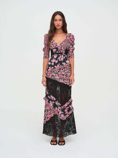 Emalyn Maxi Dress Black - For Love & Lemons