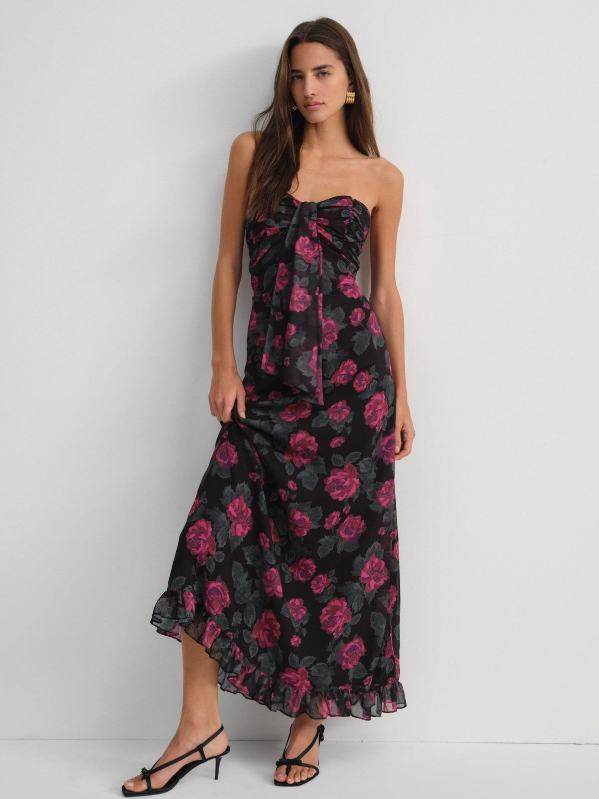 Teagan Maxi Dress Black - For Love & Lemons