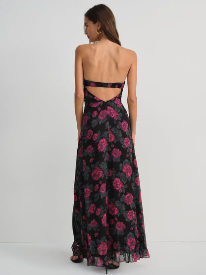 Teagan Maxi Dress Black - For Love & Lemons