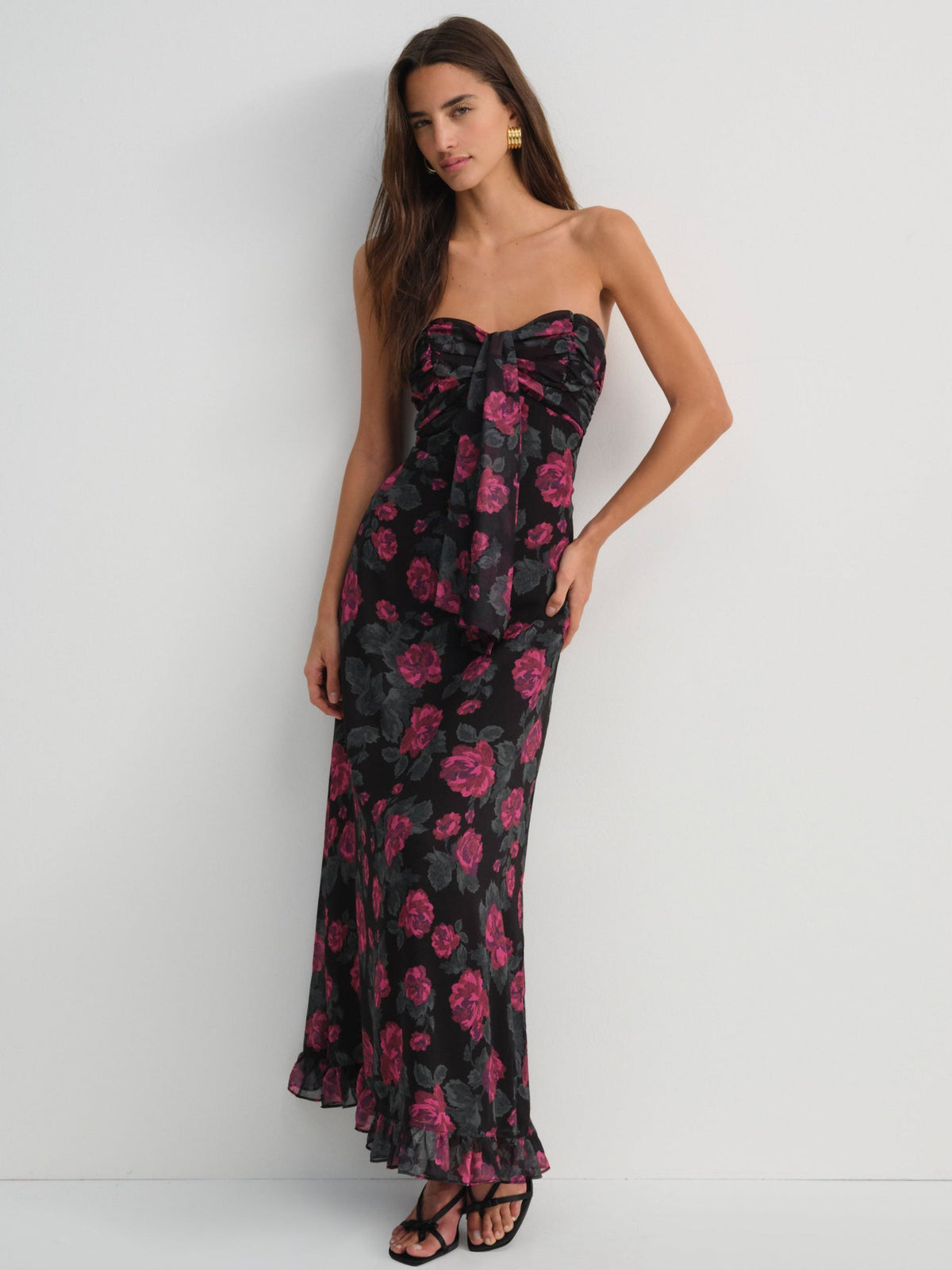 Teagan Maxi Dress Black - For Love & Lemons