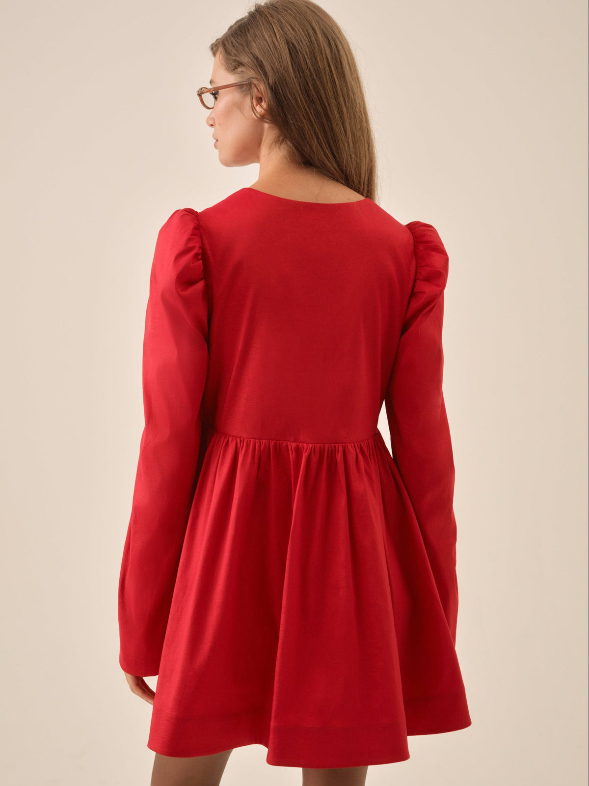 Lucia A-Line Mini Dress Red - For Love & Lemons
