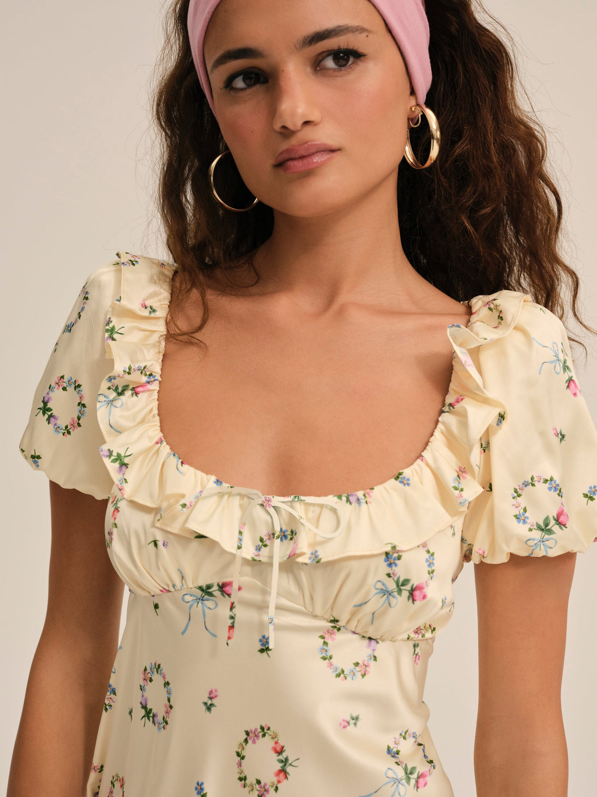 Jaida Mini Dress Yellow - For Love & Lemons