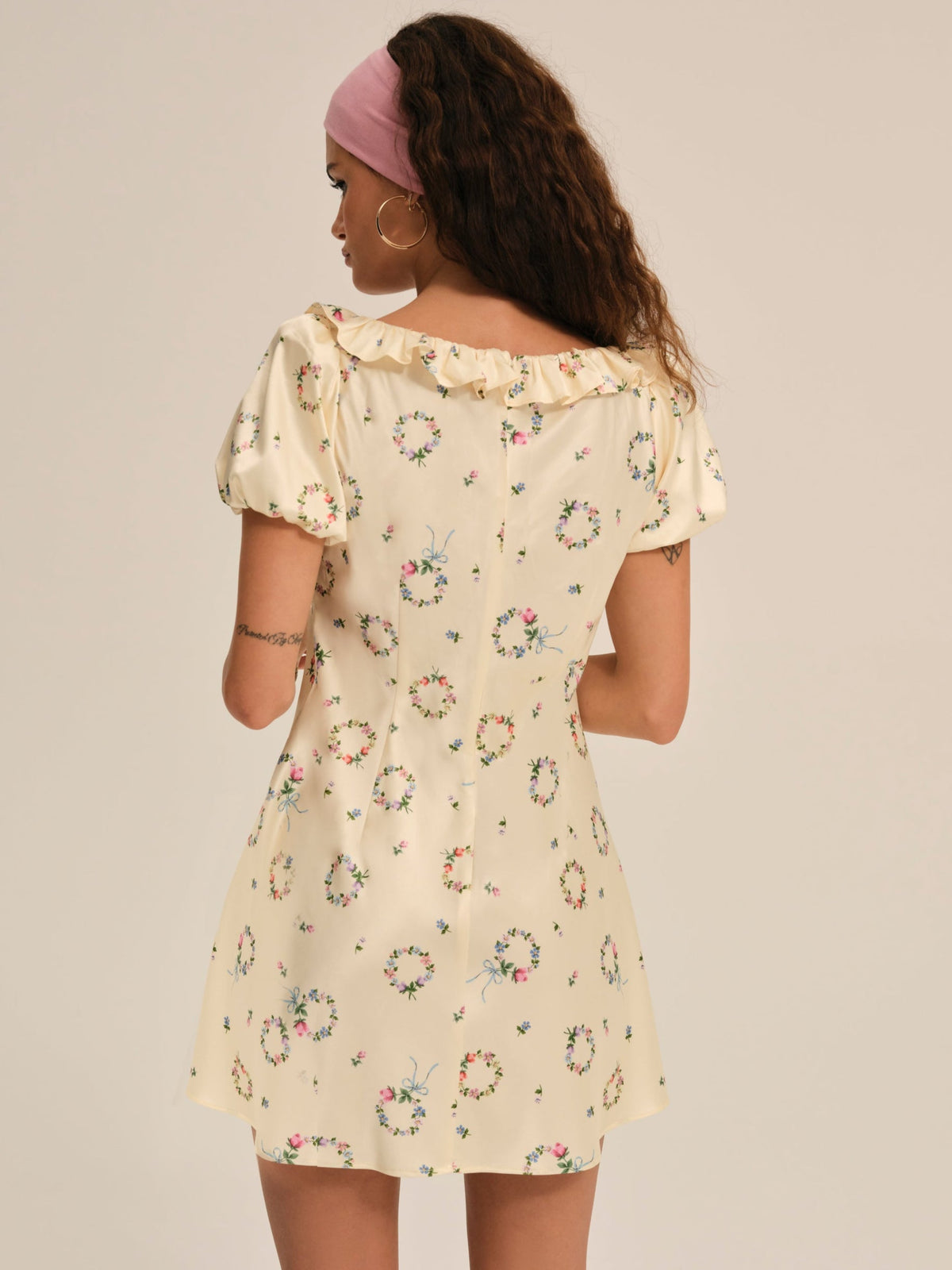 Jaida Mini Dress Yellow - For Love & Lemons