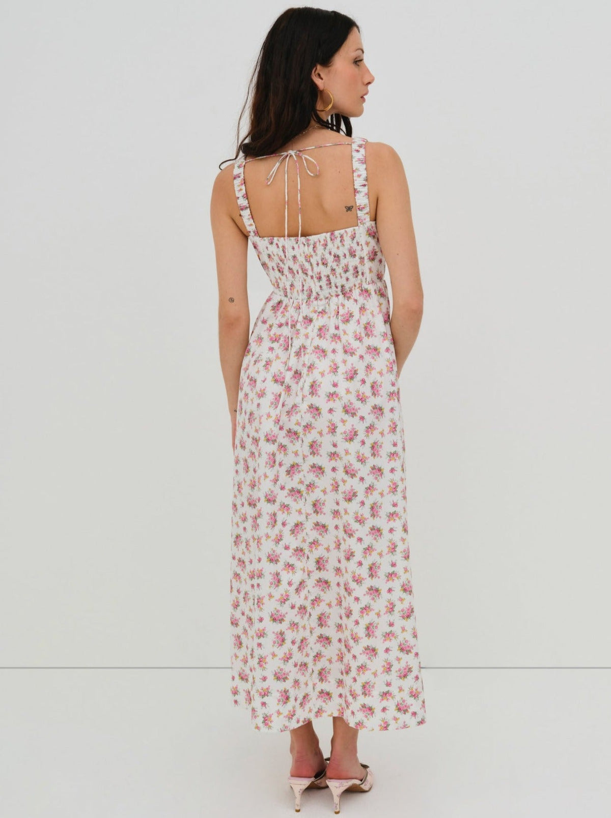 Etienne Midi Dress Pink - For Love & Lemons