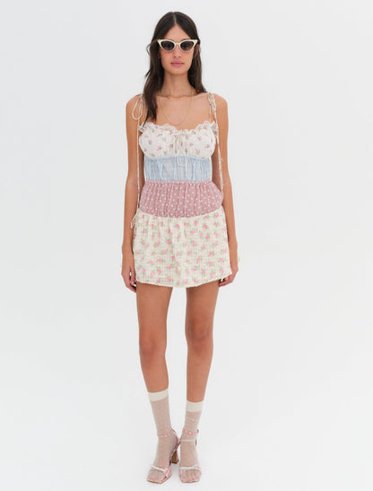 Elula Mini Dress Pink - For Love & Lemons