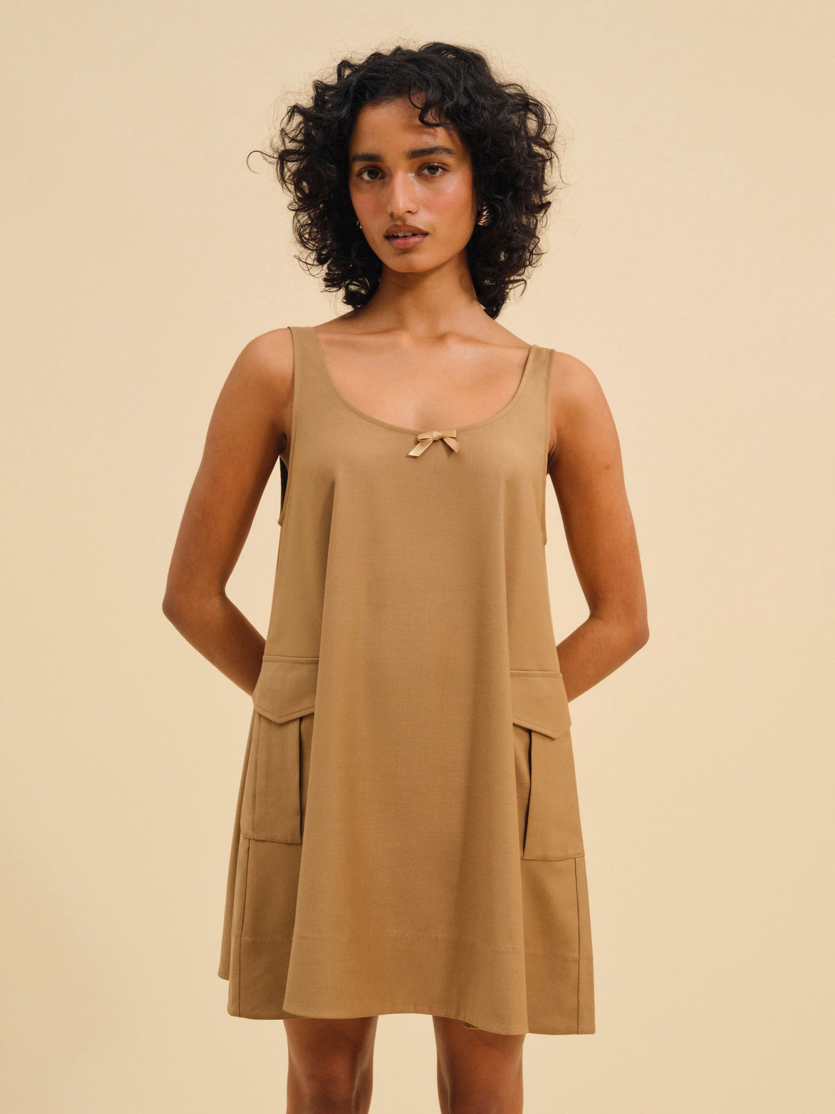 Elanah Mini Dress CAMEL - For Love & Lemons
