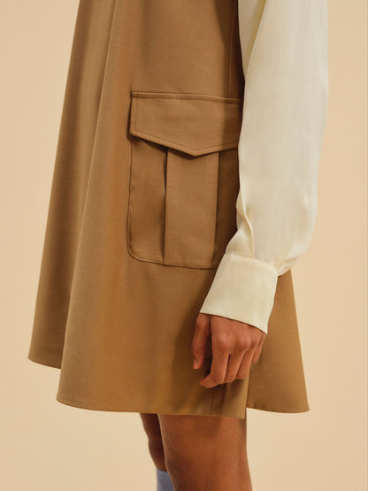 Elanah Mini Dress CAMEL - For Love & Lemons