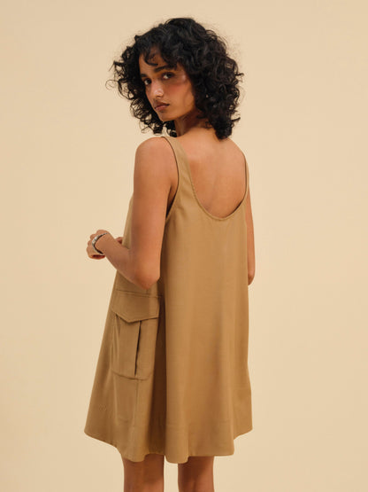Elanah Mini Dress CAMEL - For Love & Lemons