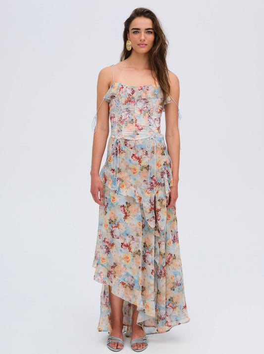 Constance Maxi Dress Blue - For Love & Lemons