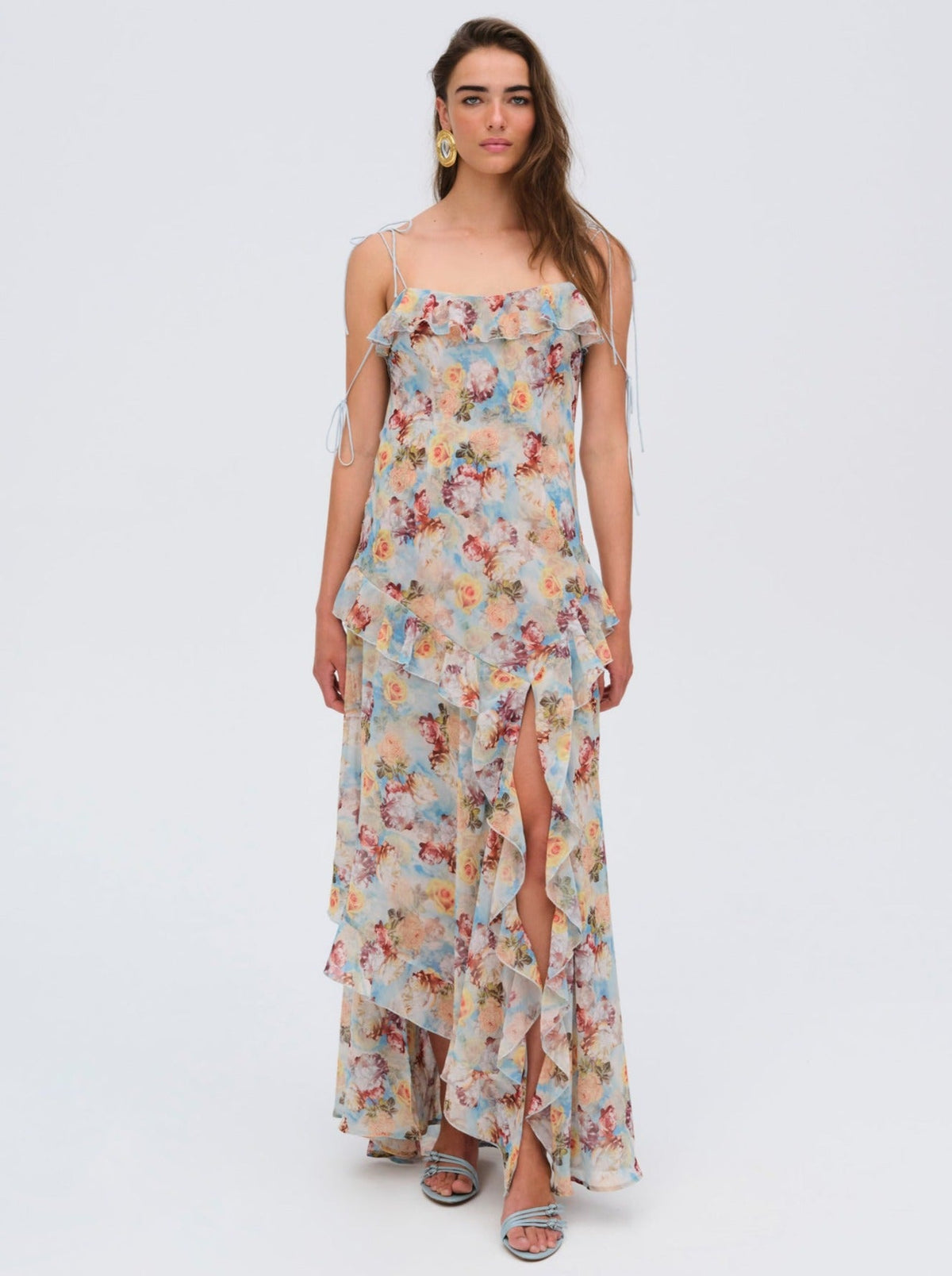 Constance Maxi Dress Blue - For Love & Lemons