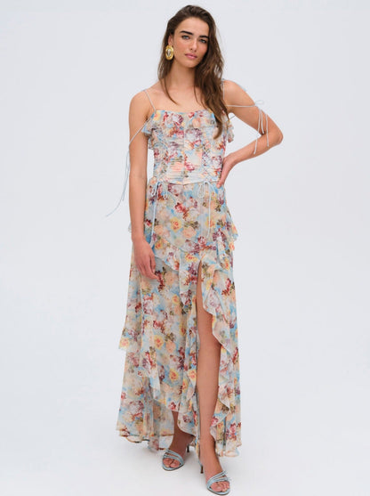 Constance Maxi Dress Blue - For Love & Lemons