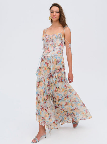 Constance Maxi Dress Blue - For Love & Lemons