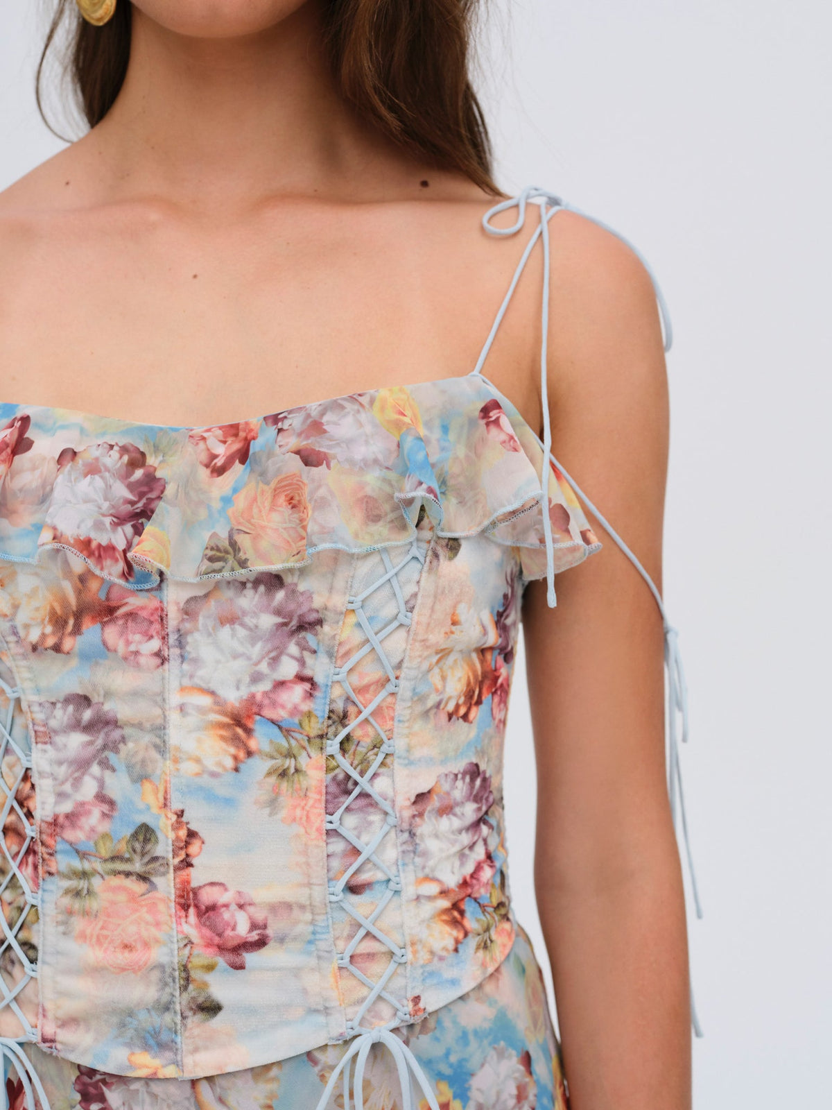 Constance Maxi Dress Blue - For Love & Lemons