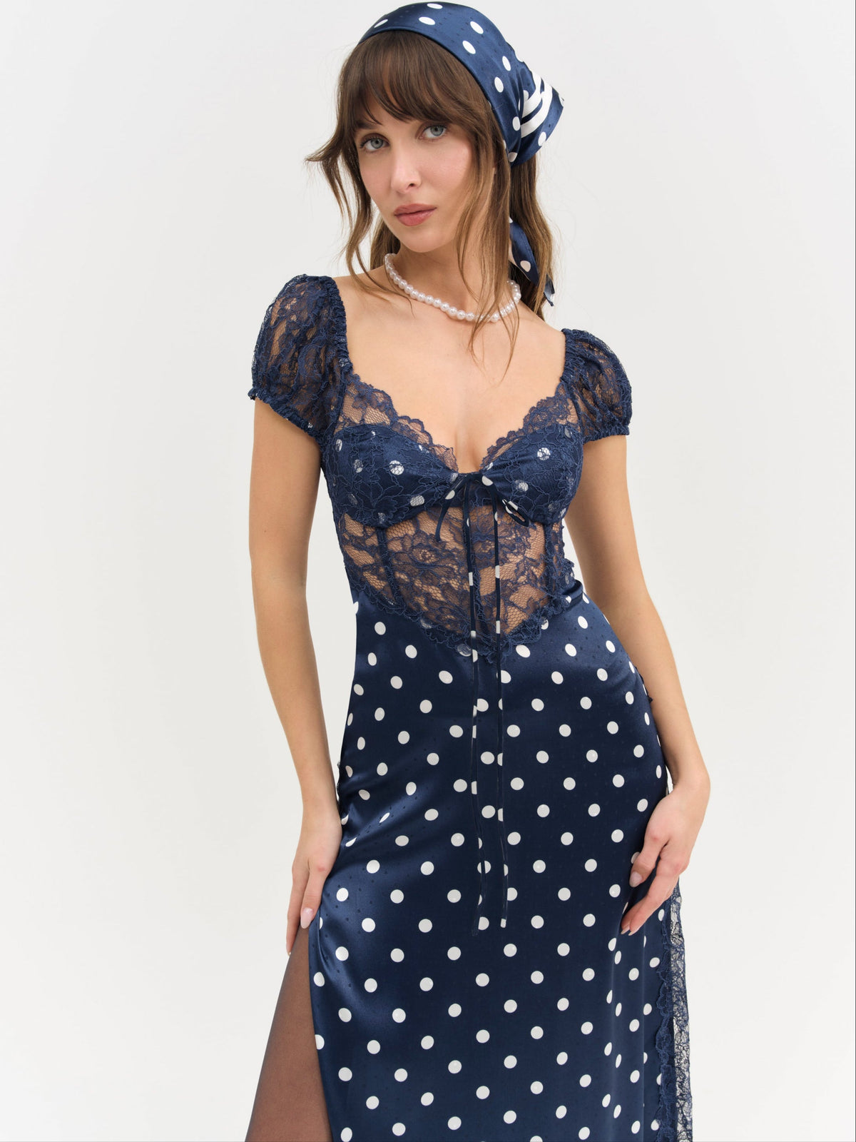 Casey Maxi Dress Navy - For Love & Lemons