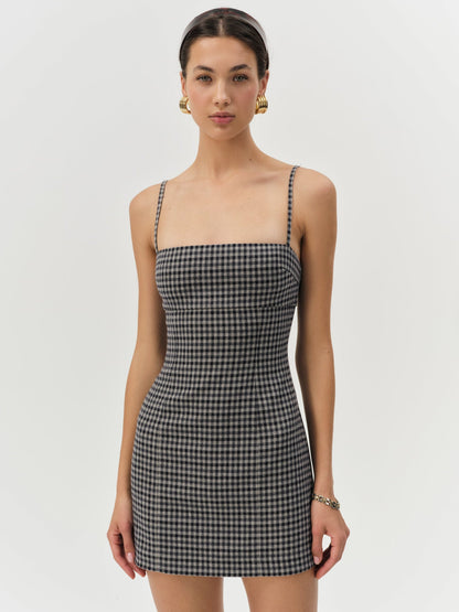 Savannah Mini Dress Black - For Love & Lemons