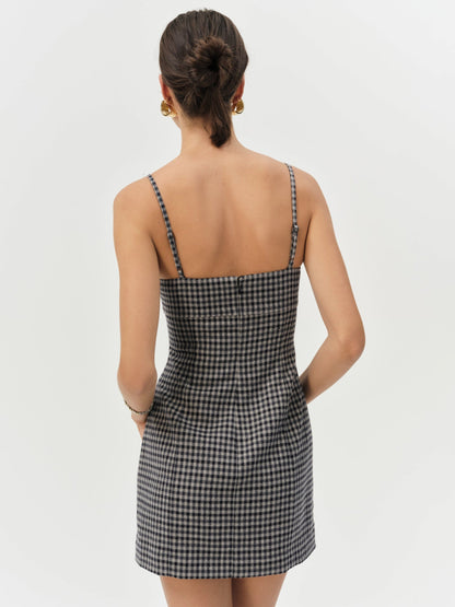 Savannah Mini Dress Black - For Love & Lemons