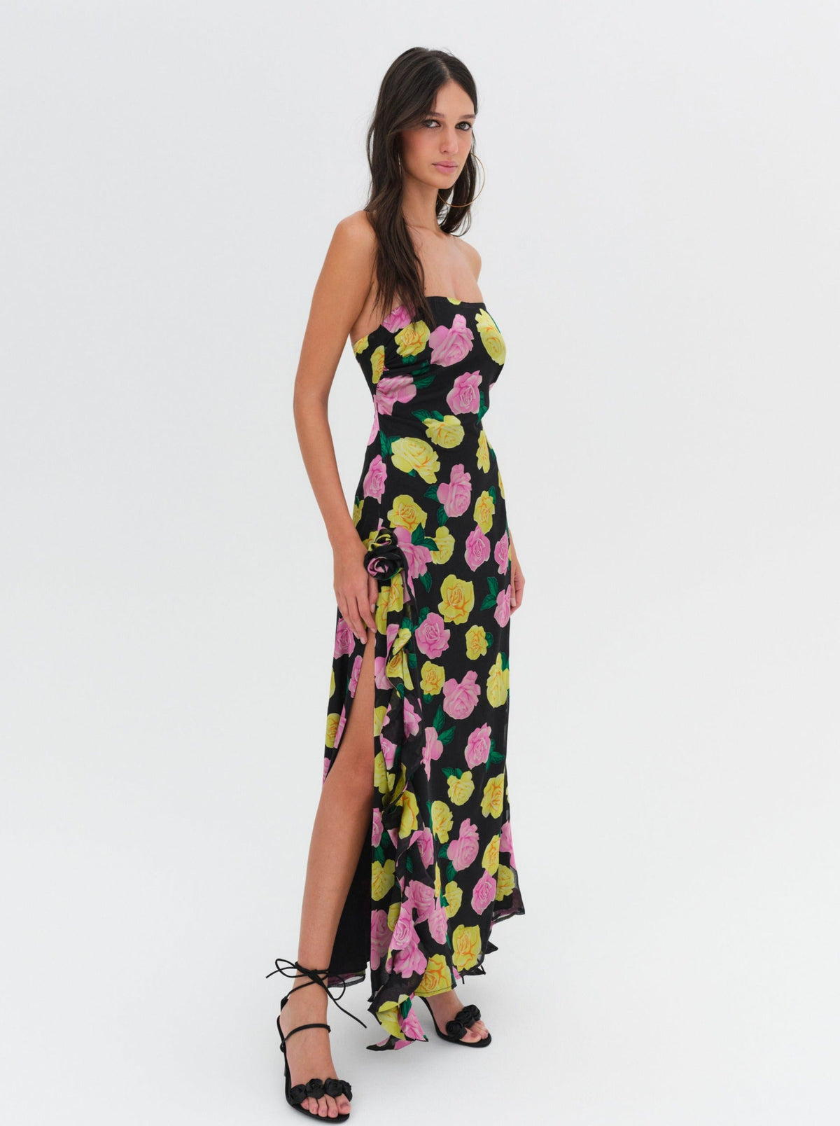 Madison Strapless Maxi Dress Black - For Love & Lemons
