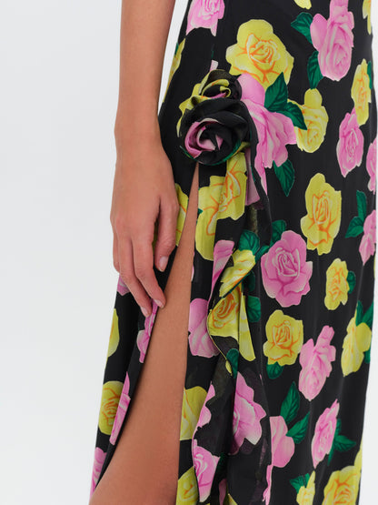 Madison Strapless Maxi Dress Black - For Love & Lemons