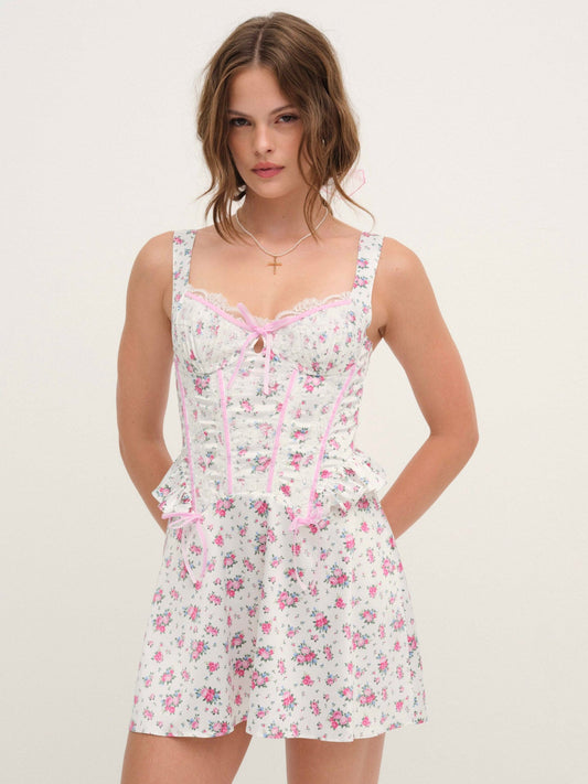 Thats Amore Slip Dress White - For Love & Lemons