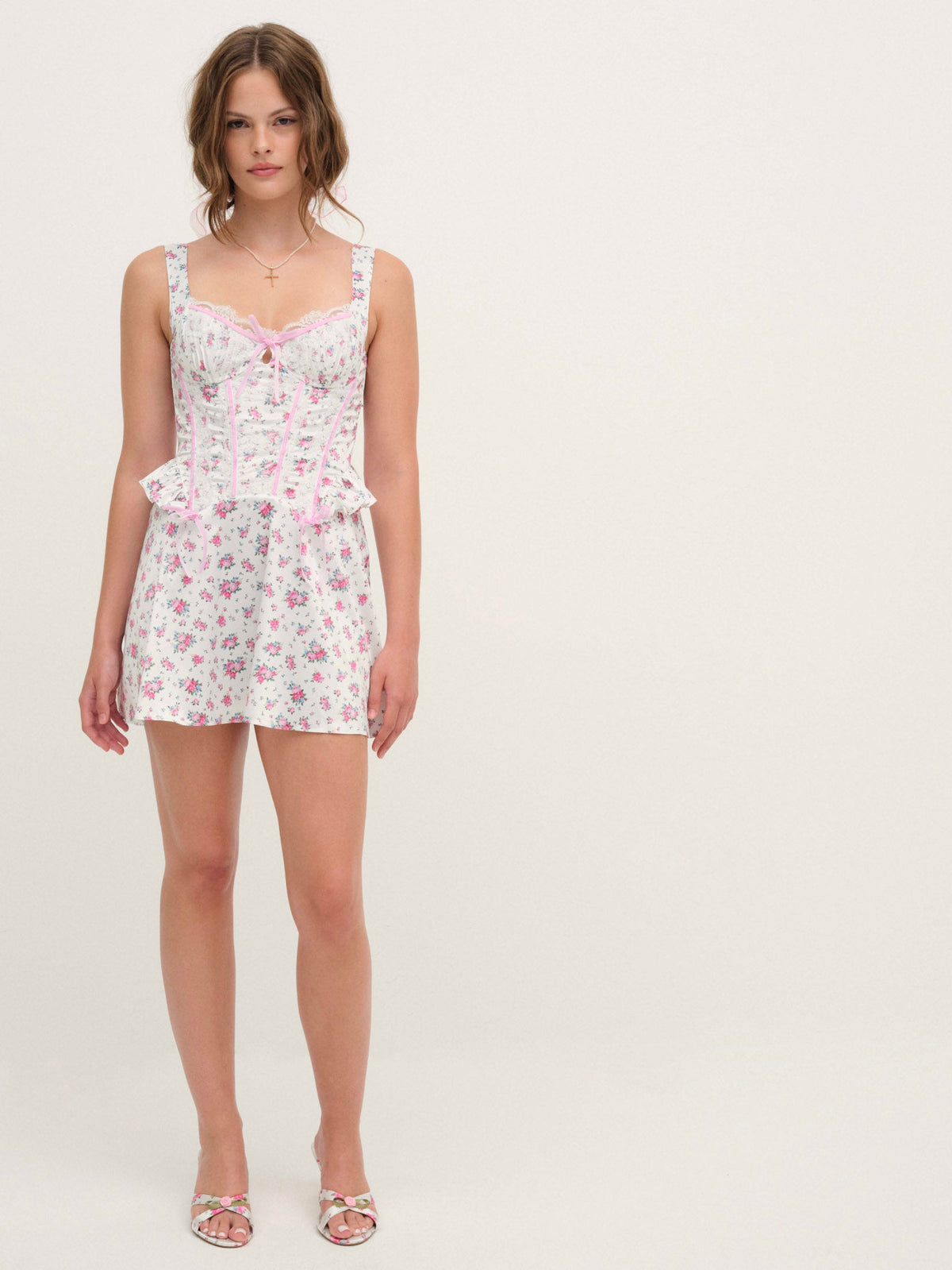 Thats Amore Slip Dress White - For Love & Lemons
