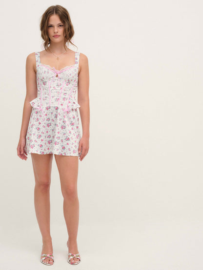 Thats Amore Slip Dress White - For Love & Lemons