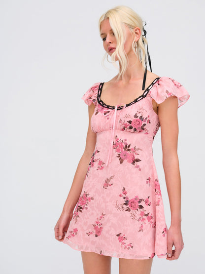 Guinevere Mini Dress Pink - For Love & Lemons