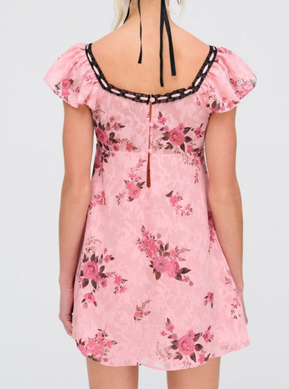 Guinevere Mini Dress Pink - For Love & Lemons