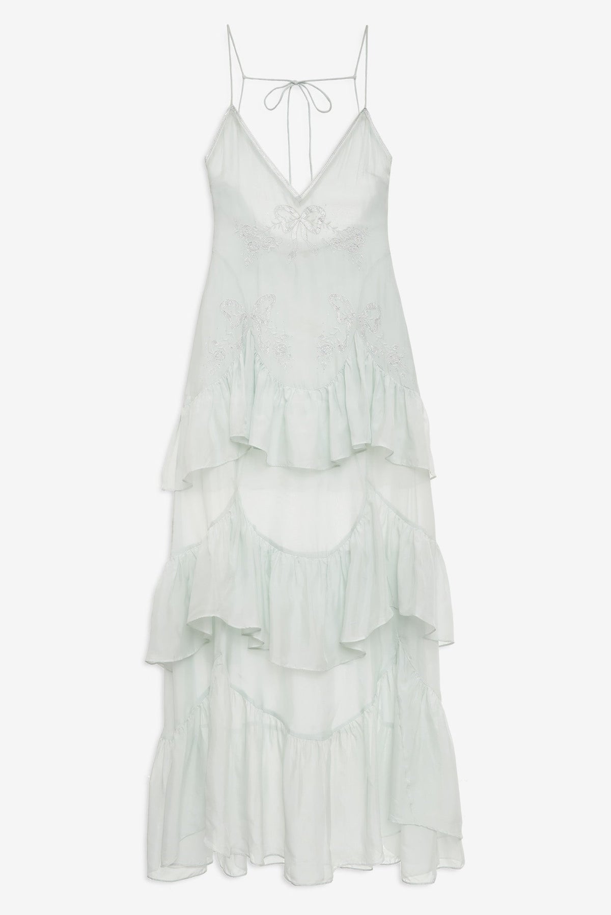 Bayview Bow Maxi Dress Blue - For Love & Lemons