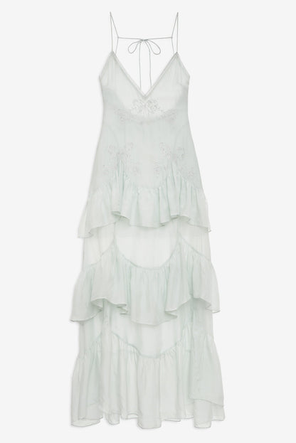 Bayview Bow Maxi Dress Blue - For Love & Lemons