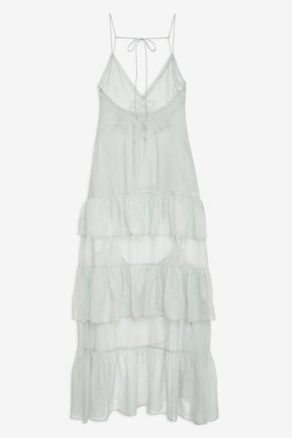 Bayview Bow Maxi Dress Blue - For Love & Lemons