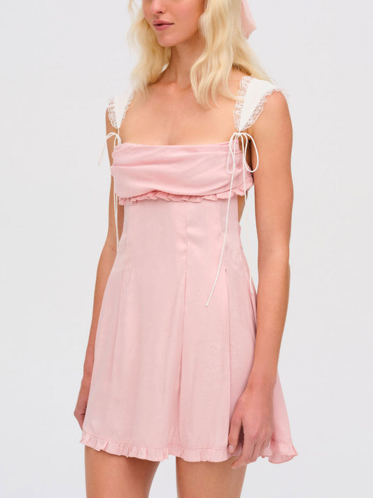 Holland Mini Dress Pink - For Love & Lemons