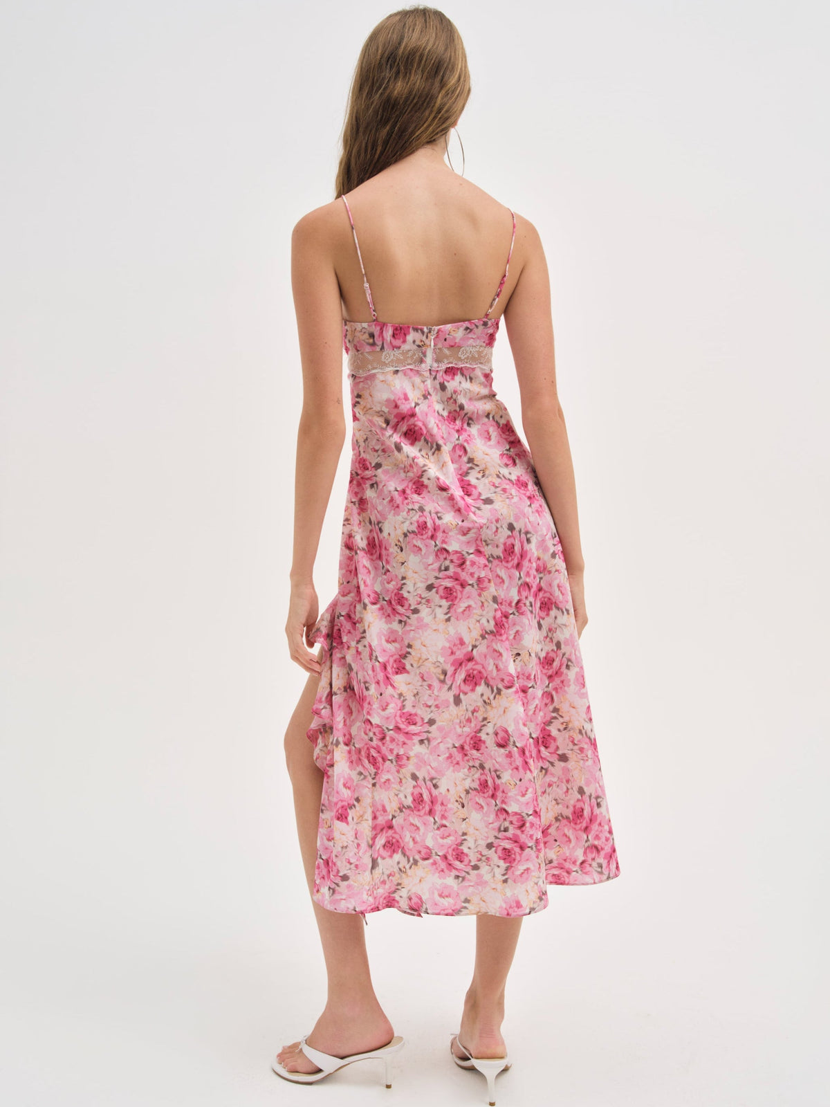 Angelina Midi Dress Pink - For Love & Lemons