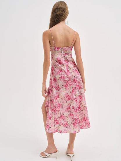 Angelina Midi Dress Pink - For Love & Lemons