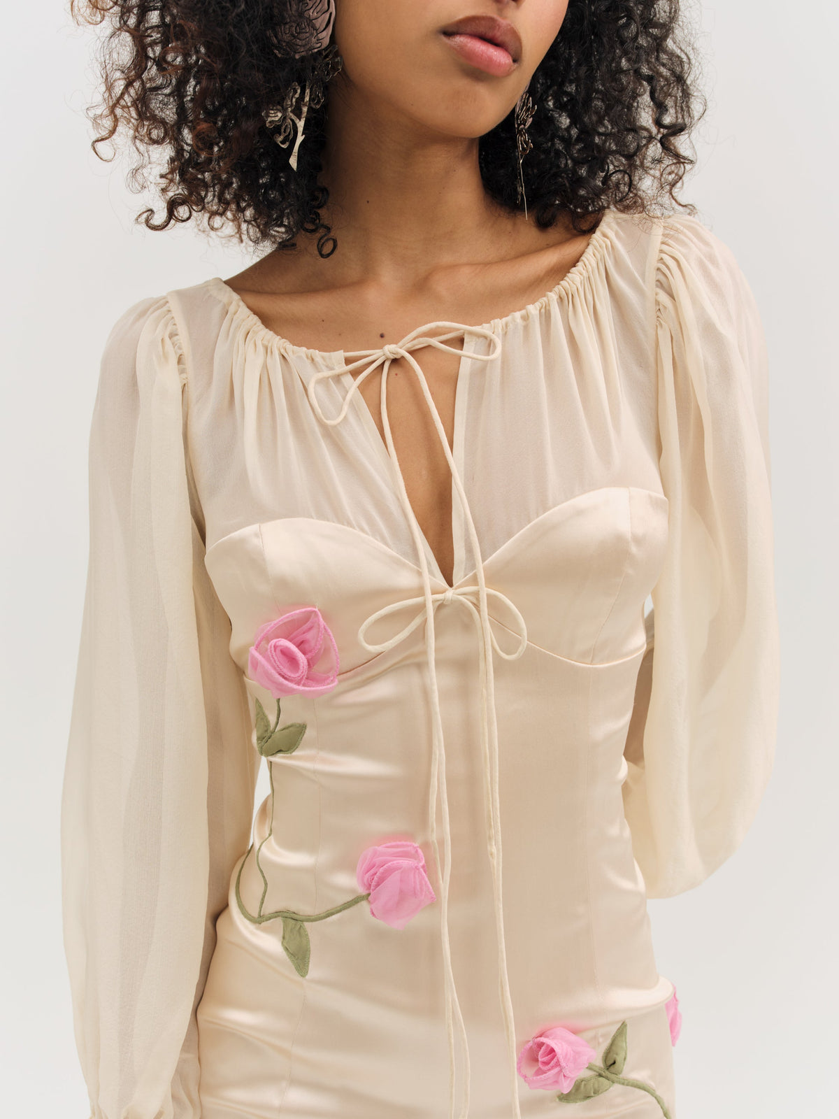 Ophelie Organza Mini Dress Blush - For Love & Lemons